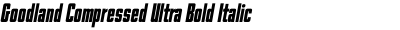 Goodland Compressed Ultra Bold Italic